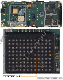 Testpoints for Sony Ericsson K800 A19
