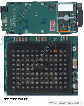 Testpoints for Sony Ericsson V630 A1