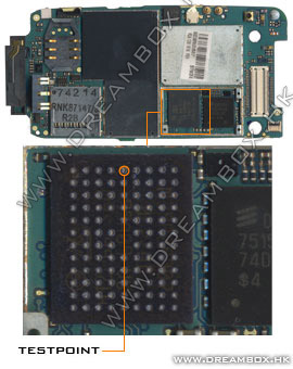 Testpoints for Sony Ericsson W710 A19
