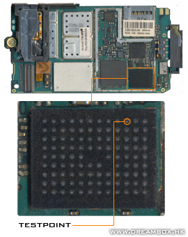 Testpoints for Sony Ericsson Z610 A1